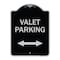 Signmission Valet Parking W/ Bidirectional Arrow Heavy-Gauge Aluminum Sign, 24" x 18", BS-1824-22751 A-DES-BS-1824-22751 - alternate 1